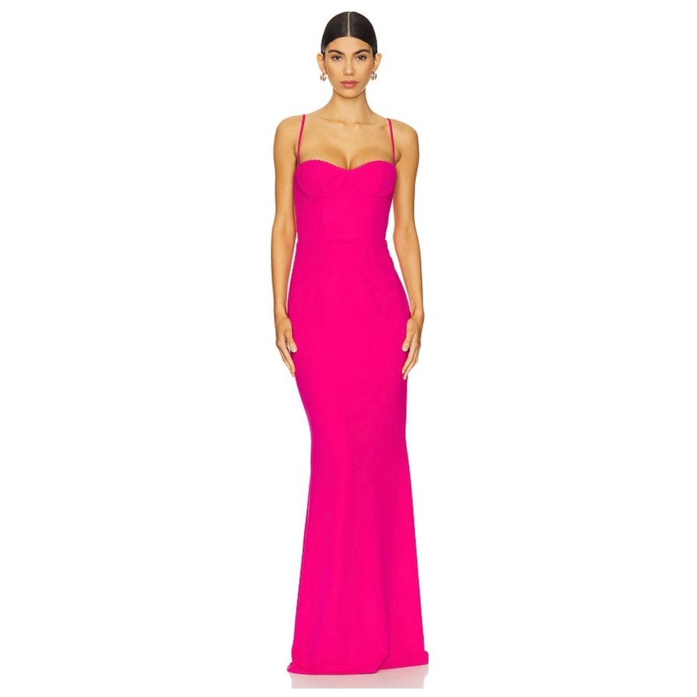 Katie May Yasmin Gown in Pink Peacock Size Medium